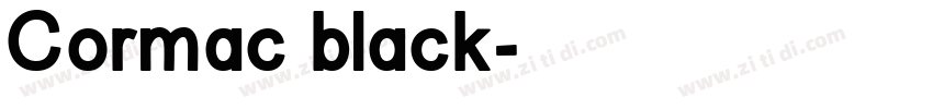 Cormac black字体转换
